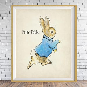 Nursery Art - Beatrix Potter Peter Rabbit Print - Children&#39;s Book Nursery Decor, Sweet Baby Shower Gift from Childrens Book st1 #ana10