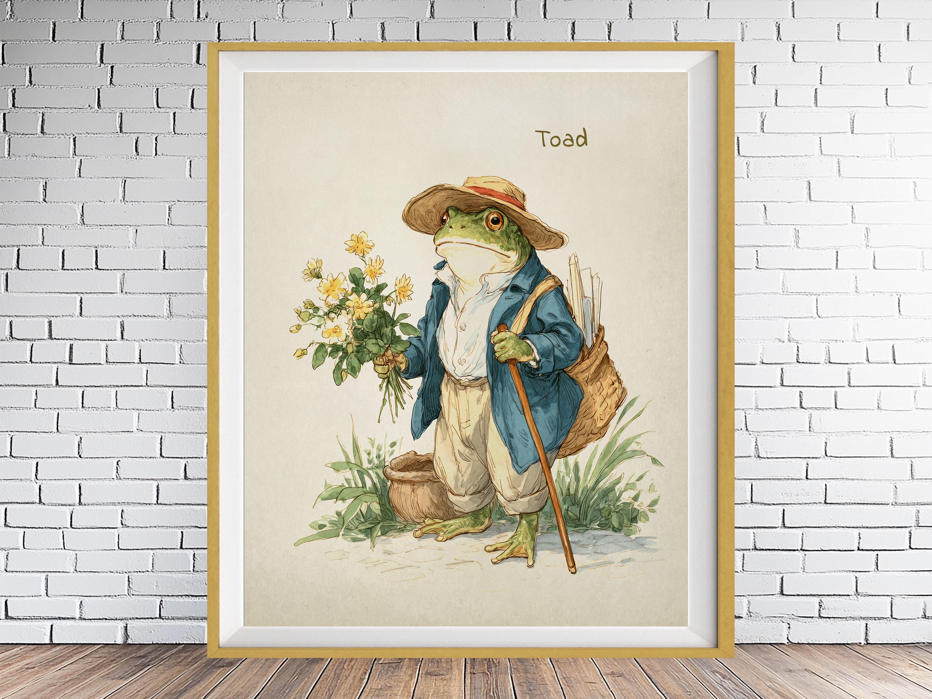Wind in the Willows Nursery Art, Discounted Set of 4 Prints, Badger ...