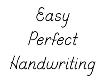 Easy Perfect Handwriting Workbook | 108 Pages | Handwriting Practice for Kids Adults and Teens | Improve Penmanship | Tracing Pages