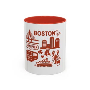 Boston Accent Coffee Mug | 11oz | Perfect Gift for Boston Lovers & Tourists | Unique Boston Souvenir, Fun Kitchen Decor, Travel Gift