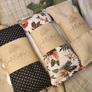 Coussin chauffant infusé d&#39;huiles essentielles, paquet de riz allant au micro-ondes, coussin chauffant, produits essentiels de spa, aromathérapie, soins personnels, cadeau pour elle, huile essentielle