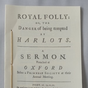 USA Exclusive - Royal Folly: or the Danger of being tempted by Harlots
