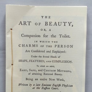 The Art of Beauty, Or, A Companion for the Toilet image 1
