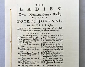 The Ladies; Own Memorandum Book; Or, Daily Pocket Journal