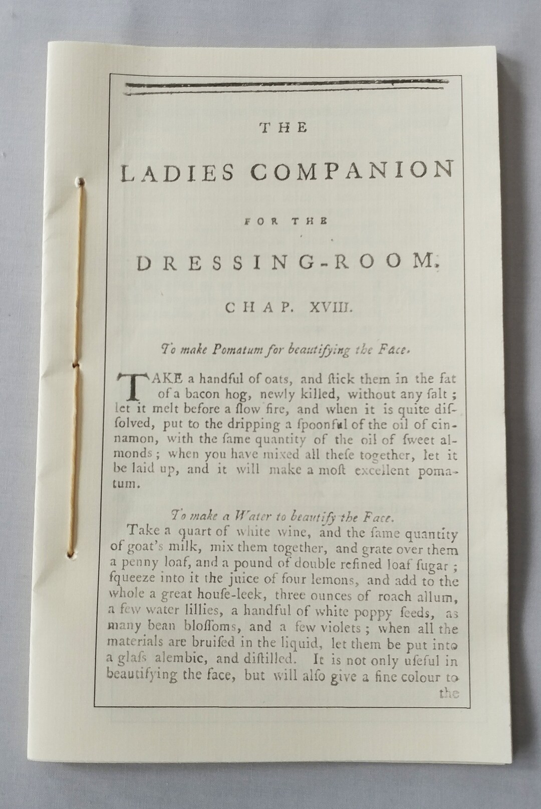 The Ladies Companion for the Dressingroom chapter XVIII Etsy