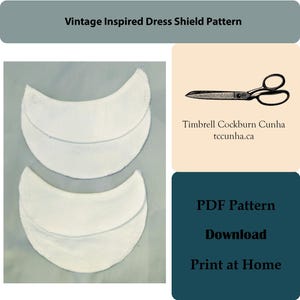 Patrón de escudo de vestido de inspiración vintage