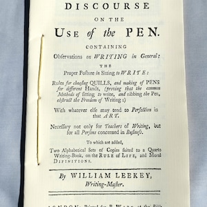 A Discourse on the Use of the Pen