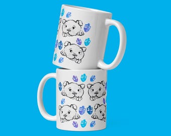 Hanukkah Bulldog Mug: Chanukah Dog Lover Gift