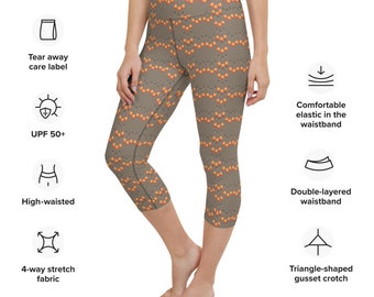 Les Paul Guitar Leggings: Recycled High-Waisted Yoga Pants