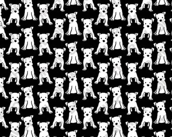 Schnauzer Dog Pattern: Black and White Seamless Design (Digital Download)