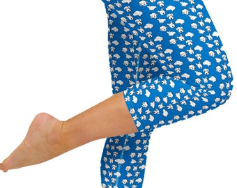 Dog Print Capri Leggings: Westie, Havanese, Airedale, and Terrier Yoga Shorts