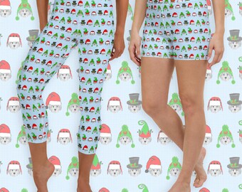 Havanese Christmas Dog Leggings or Shorts: Holiday Workout Clothes