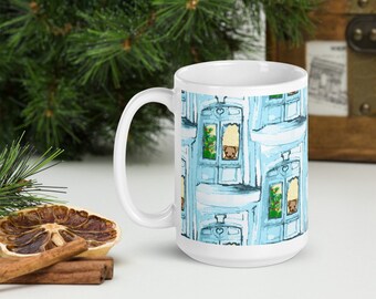 Christmas Dog Mug: Holiday Tree Design, Dog Lover Gift