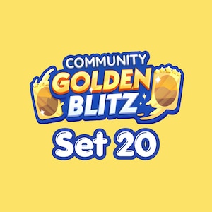 MOGO Golden Blitz-stickerset 20 - Monopoly Go-stickers 1 st