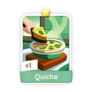 Quiche 1 Stars Set 2 – Monopoly GO Sticker