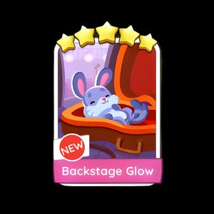 Monopoly GO Stickers Backstage Glow 5 Stars Set 15