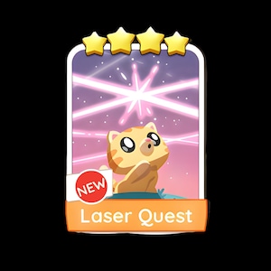 Zestaw naklejek Monopoly GO Laser Quest 4 gwiazdki 14