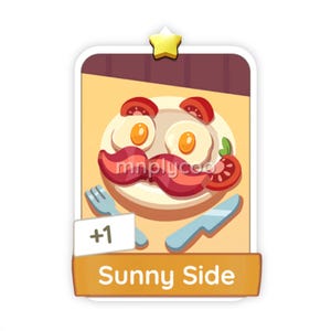 Sunny Side 1 Stars Set 1 – Monopoly GO  Sticker