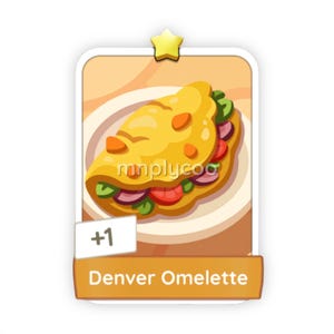 Denver Omelette 1 Stars Set 1 – Monopoly GO Sticker