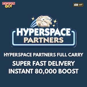 Monopoly GO - Evento Partner Iperspazio 4 Slot / 80k Punti / Carry Completo /