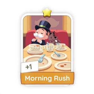 Morning Rush 1 Stars Set 1 – Monopoly GO Sticker