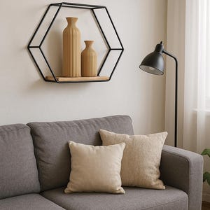 Creative Wrought Iron Wall-Mounted Shelf – Decorative Storage Rack for Dining Room, Bedroom, Living Room & Home Décor