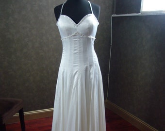 Ginger Rogers Swing Time Inspired Wedding Dress Custom Handmade to Your Measurements by Award Winning Bridal Salon