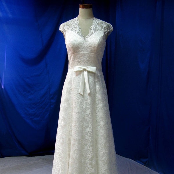 Landhochzeiten Kleid Vintage inspiriert, Boho Hochzeitskleid, Vintage inspiriertes Hochzeitskleid, Boho Brautkleid, Landhochzeitenkleid