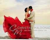 Red Wedding Dress Bridal Gown Colored Wedding Dress Colorful Strapless by Award Winning Bridal Salon in Teaneck, NJ