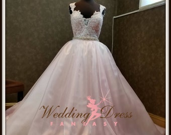 Fairytale Convertible Wedding Dress with Dramatic Ballgown Skirt, Reception Tutu and Mini Dress by Award Winning Bridal Salon