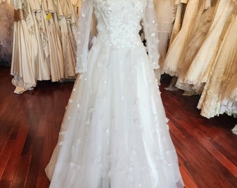 Modest Wedding Dress with Long Sleeves