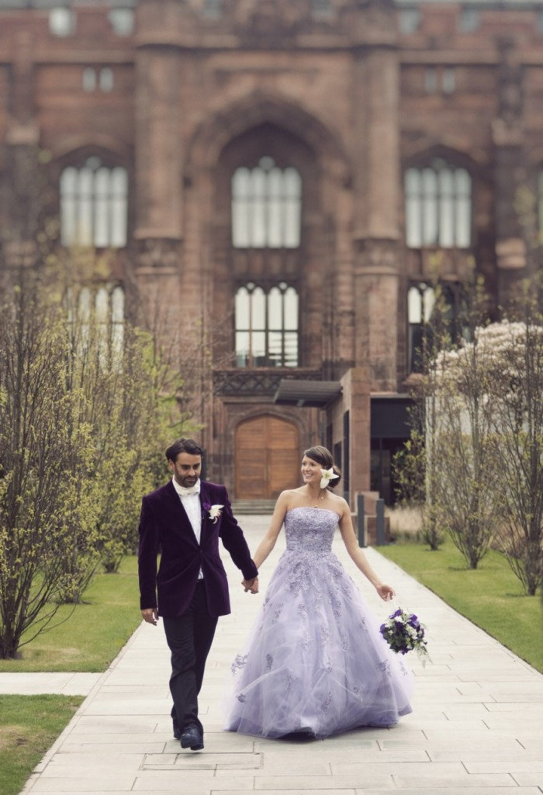 Purple Wedding Dress, Lavender Wedding Dress, Lilac Wedding Dress ...