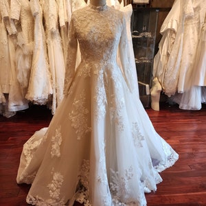 Modest Wedding Dress with Long Sleeves