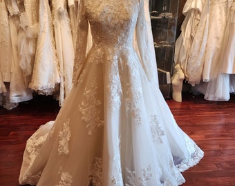 Modest Wedding Dress with Long Sleeves