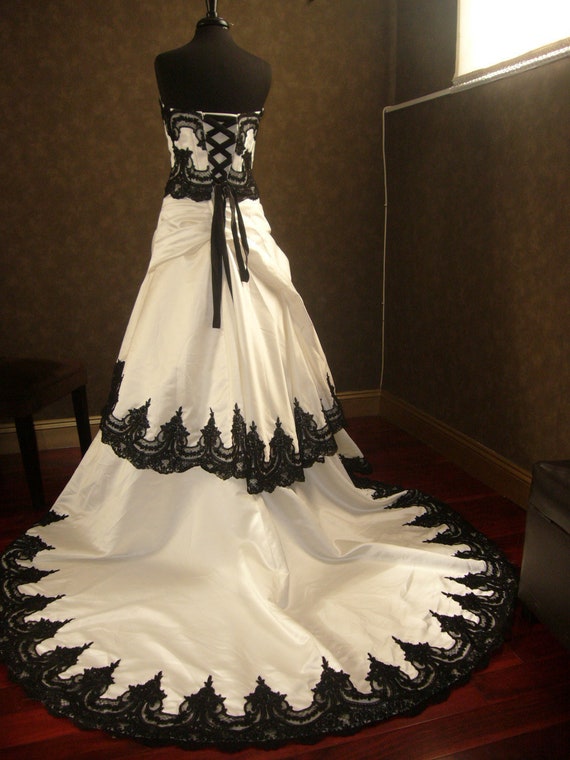 black reception dress