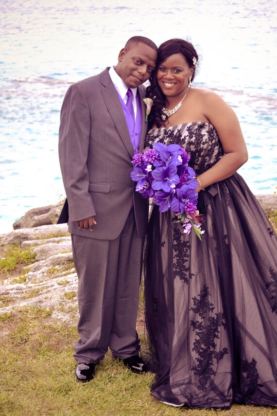 Purple gray deals bridesmaid dresses