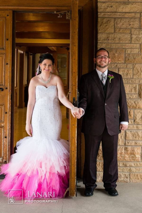 pink ombre dress