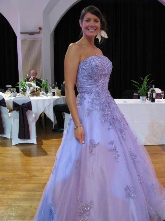 lavender wedding dress