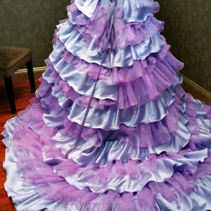 Orchid and Lilac Purple Wedding Dress With Straps, Purple Ballgown ...