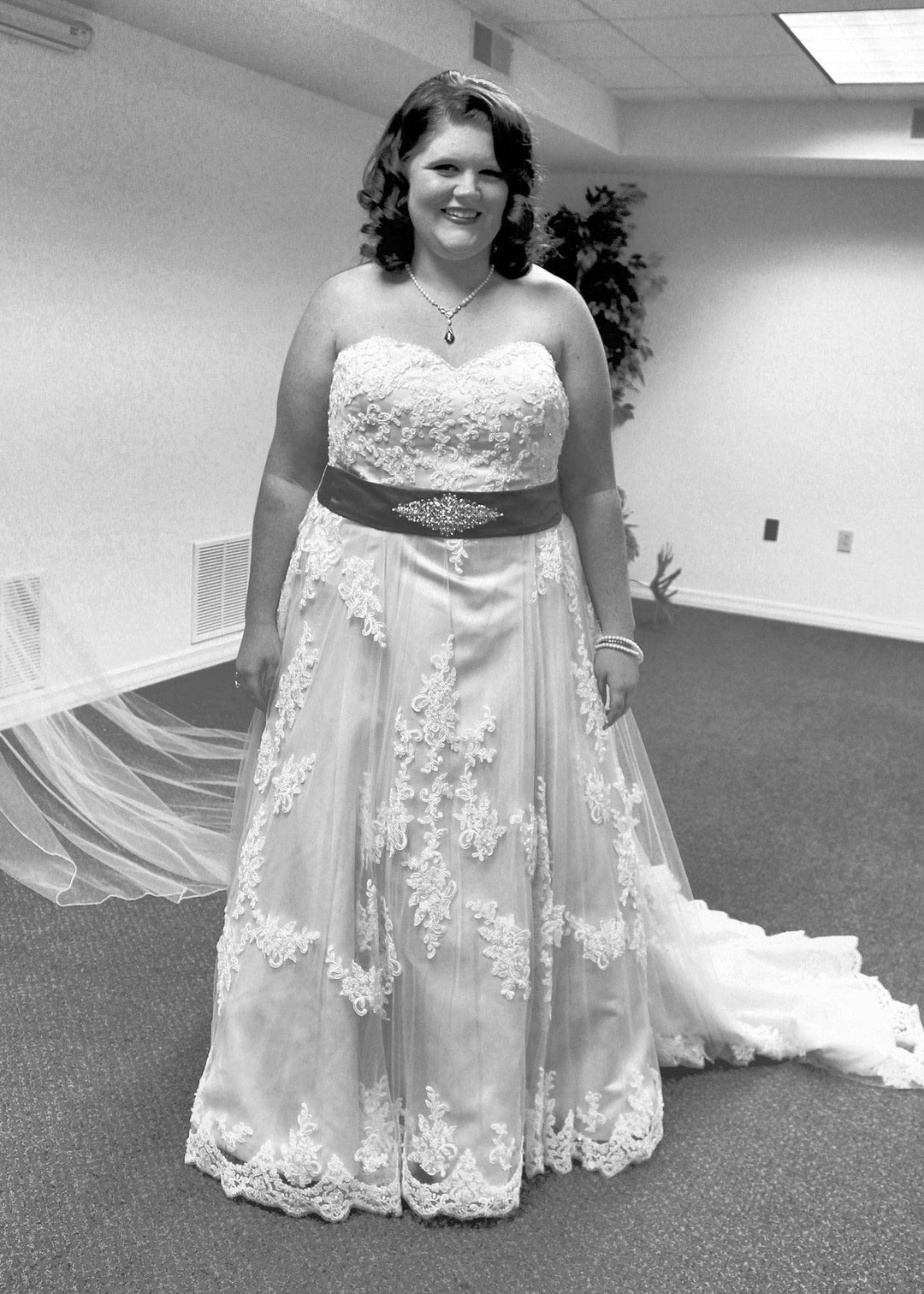 Plus Size Lace Wedding Dress, Plus Size Bridal Gown, Plus Sized Wedding Gown, Plus Size