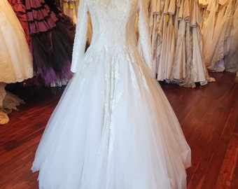 Modest Wedding Dress with Long Sleeves