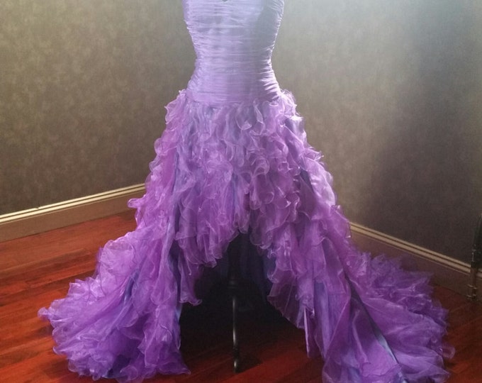 Purple Wedding Dress High Low READY TO SHIP - Etsy