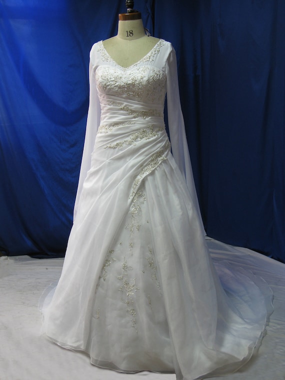 plus size medieval wedding dress