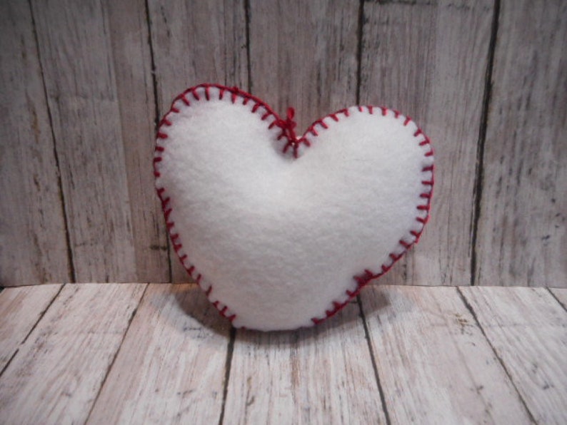 Country Decor, Valentines Gift Heart Ornaments Set of 3 Hearts