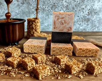 Bar Soap Handmade Shea Butter Coconut Milk Oatmeal Honey Turmeric Soap