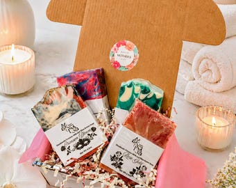 Bar Soap Handmade Shea Butter Coconut Milk: Mother's Day Gift Box