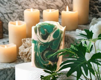 Bar Soap Handmade Shea Butter Coconut Milk Rosemary Mint Soap