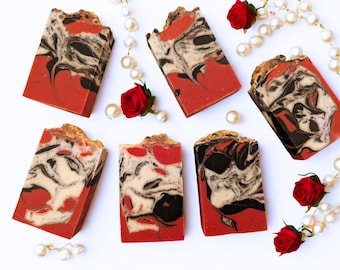 Bar Soap Handmade Shea Butter Coconut Milk: Crimson Bloom
