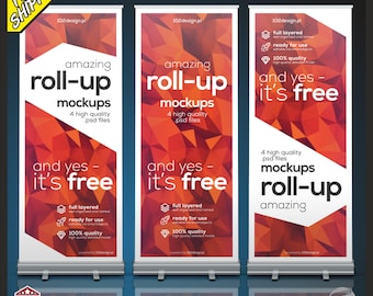Custom Roll-Up Banner – Retractable Banner Stand – Business Display – Event Sign – Trade Show Banner