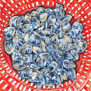Clams in Orange Basket
